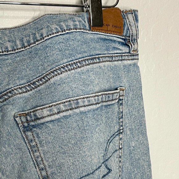 American Eagle Stretch 90's Light Bootcut Jeans Size 16 Long #74 - Picture 7 of 8